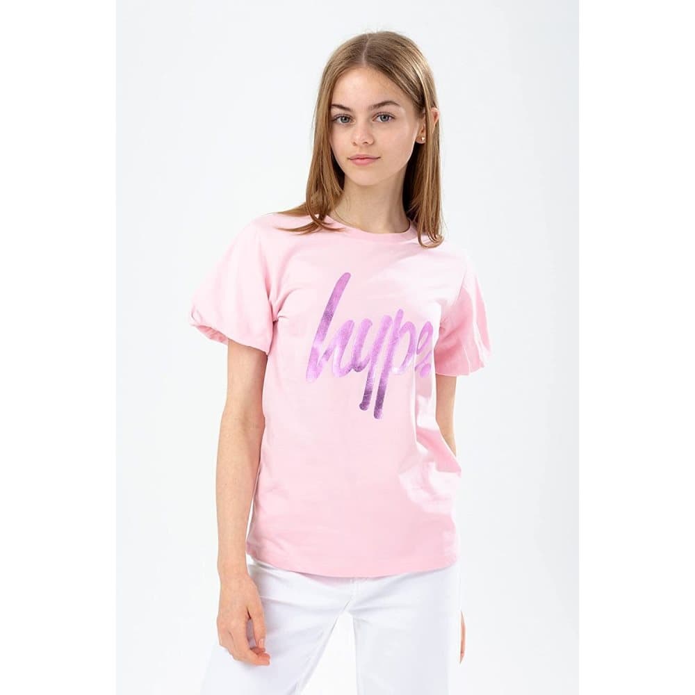 Hype T-shirt med folie för flickor
