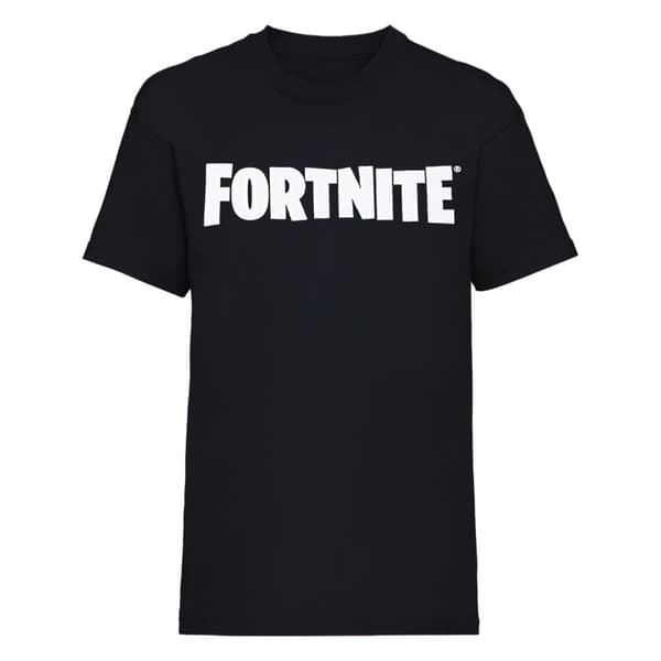 Fortnite T-shirt med drengelogo Black 11-12 Years