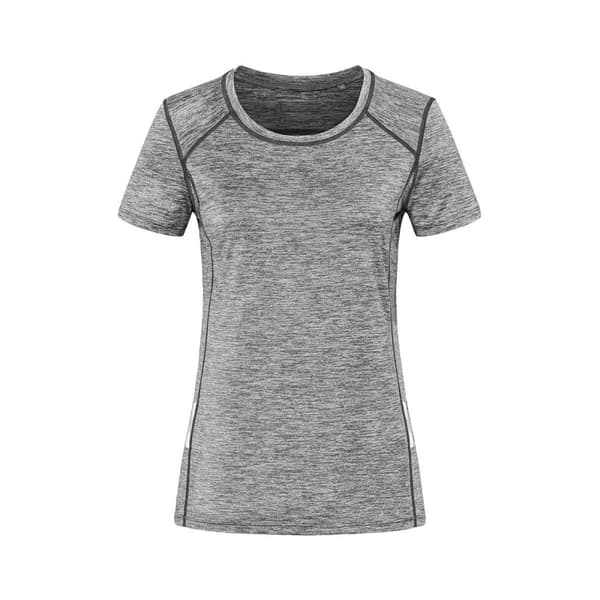 Stedman Womens/Ladies Reflective Recycled Sports T-Shirt Heather L
