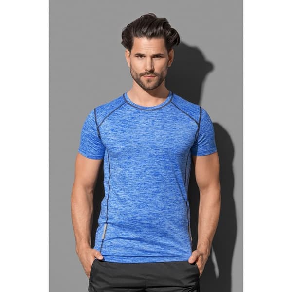 Stedman Refleksiv genbrugs-T-shirt til sport for mænd