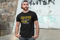 Miniatyrbild 2 av 2: Svart T-shirt Crypto bitcoin millionare loading