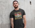 Miniatyrbild 3 av 3: Svart crypto T-shirt I love bitcoin design
