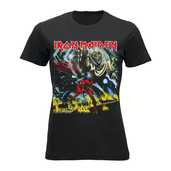 Iron Maiden Number of the Beast (lady) T-Shirt, Kvinder