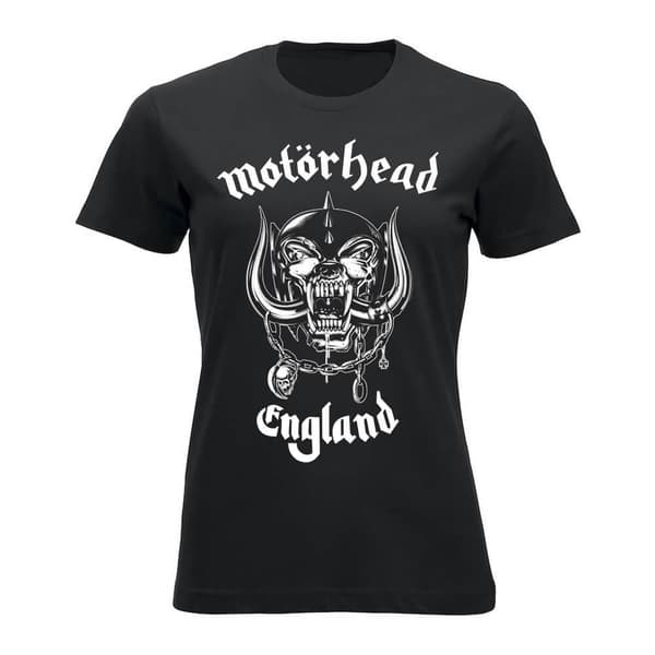 Motörhead England (lady) T-Shirt, Kvinnor Svart Large