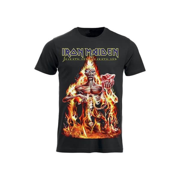 Iron Maiden Seventh Son of a Seventh Son T-shirt til børn Sort 128(7-8 years)