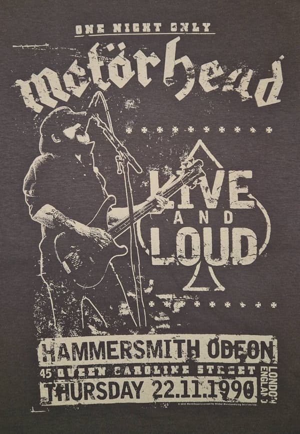Motörhead Live and Loud  T-Paita
