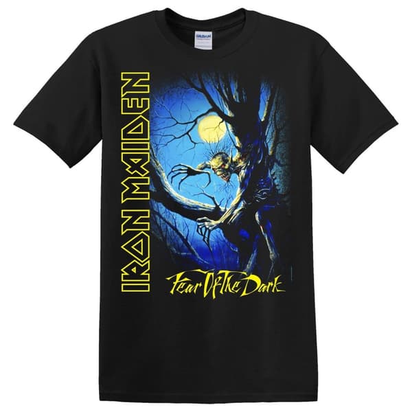 Iron Maiden Fear of the Dark  T-Paita Musta Large