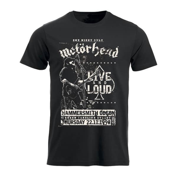 Motörhead Live and Loud  T-Shirt Svart Small