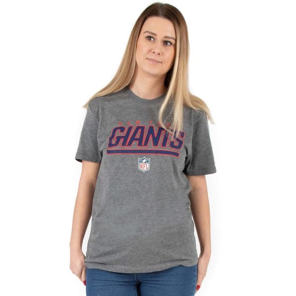 New York Giants T-shirt til kvinder/damer Grey/Navy/Red 3XL