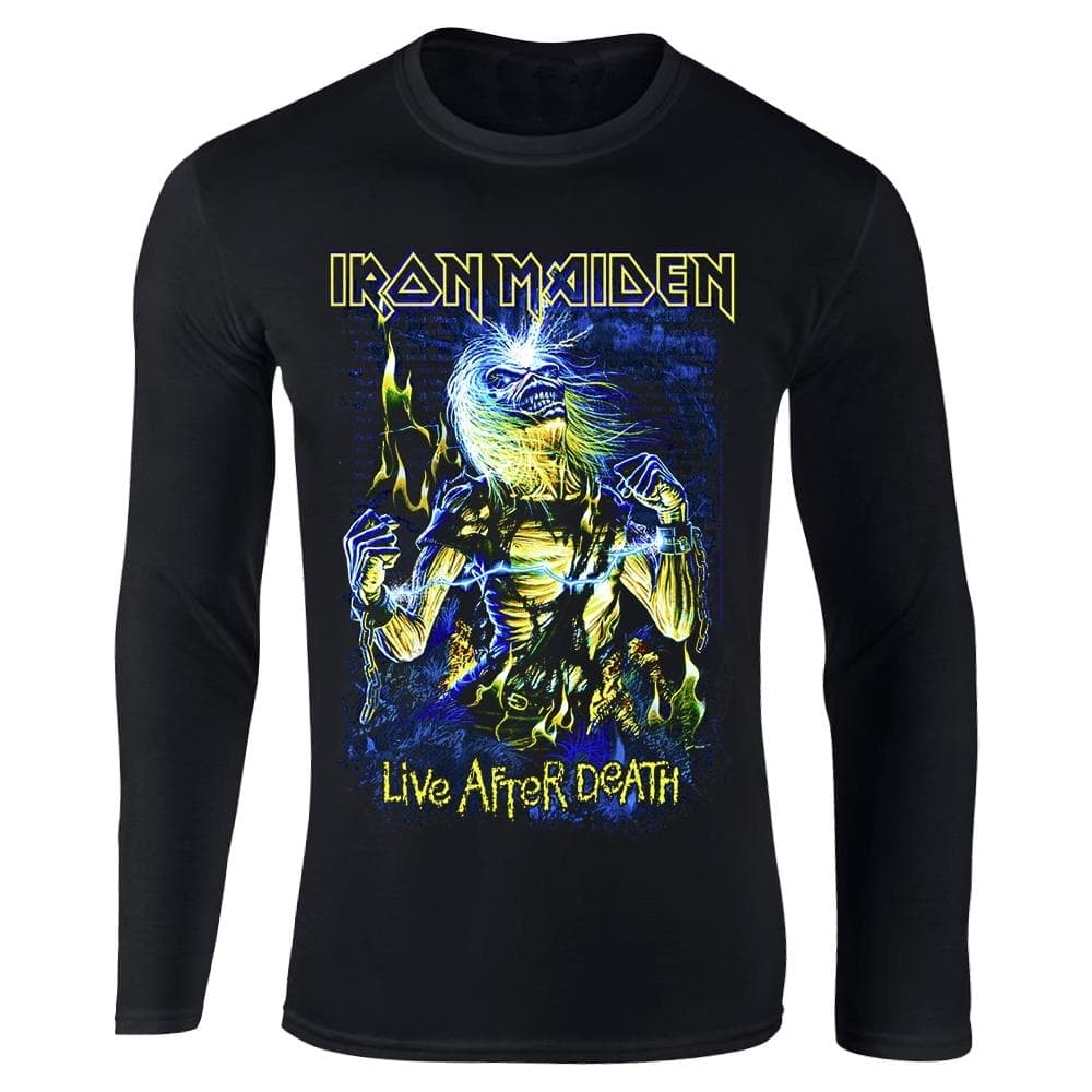 Iron Maiden Live After Death långärmad t-shirt