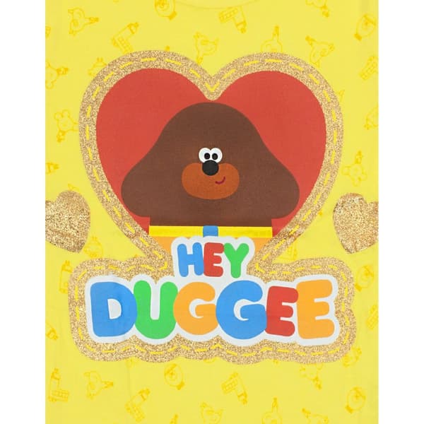Hey Duggee Flickor Glitter Heart T-Shirt