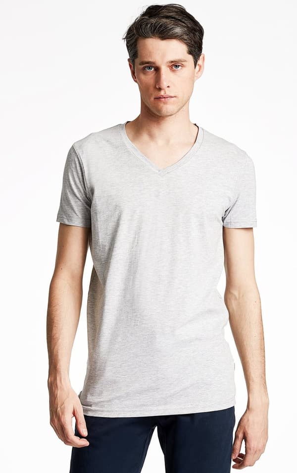 Lindbergh White - T-shirt 30-48001E V-hals
