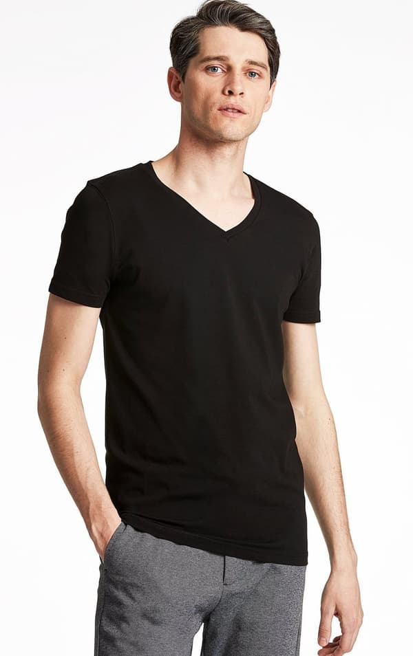 Lindbergh White - T-shirt 30-48001E V-hals