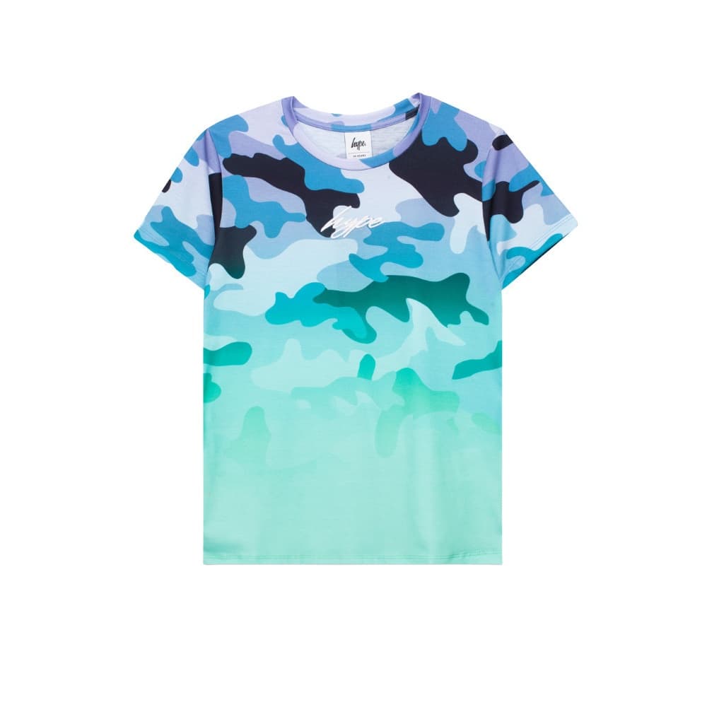 Hype T-shirt i kamofärg med blekning för pojkar