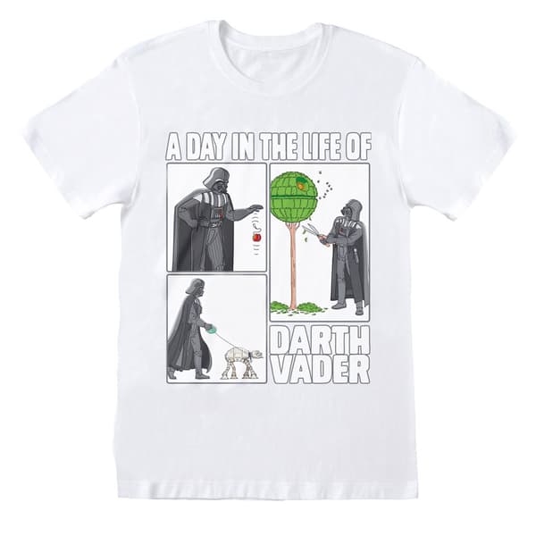 Star Wars Unisex Adult Day In The Life Of Darth Vader T-Shirt