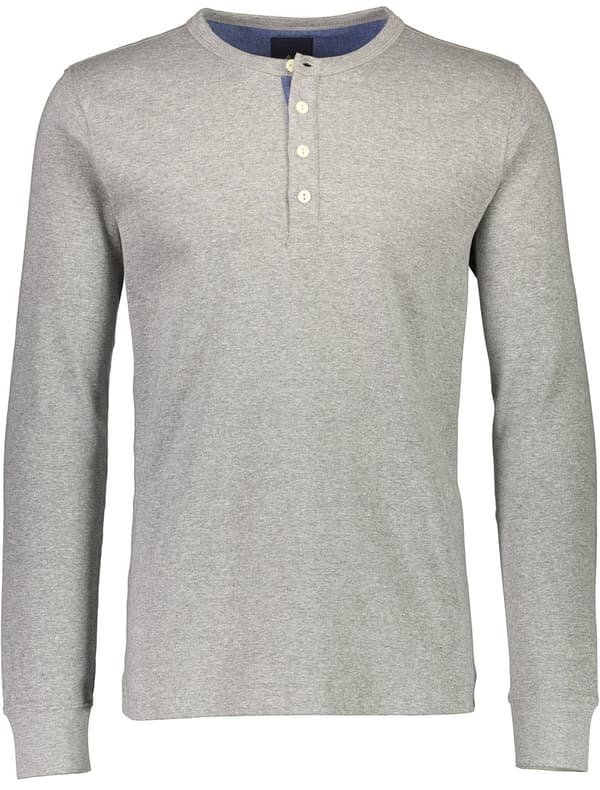 Lindbergh Blue - L.Ä. T-shirt 30-420095 Henley