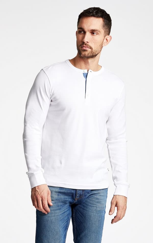 Lindbergh Blue - L.Ä. T-shirt 30-420095 Henley