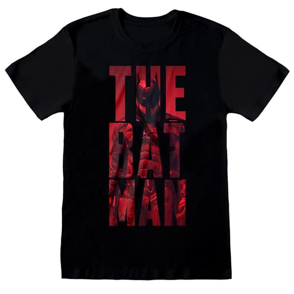 Batman Unisex Adult Text T-Shirt
