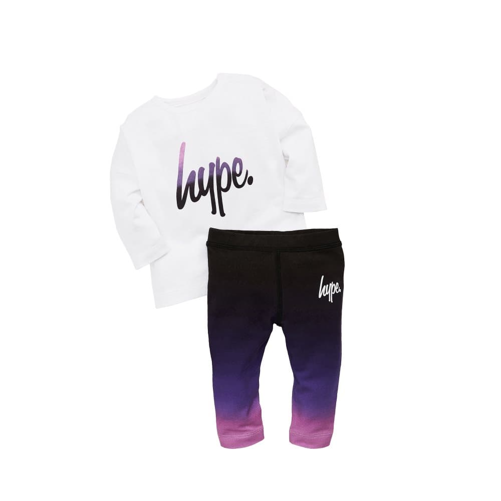Hype Baby Girls Ombre T-Shirt och Leggings Set