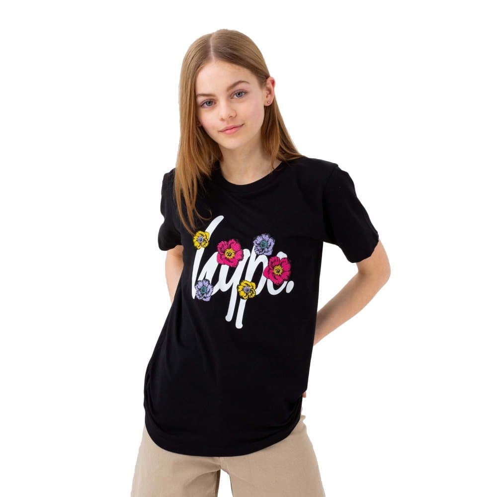 Hype Flickor Flower Patch Script T-Shirt