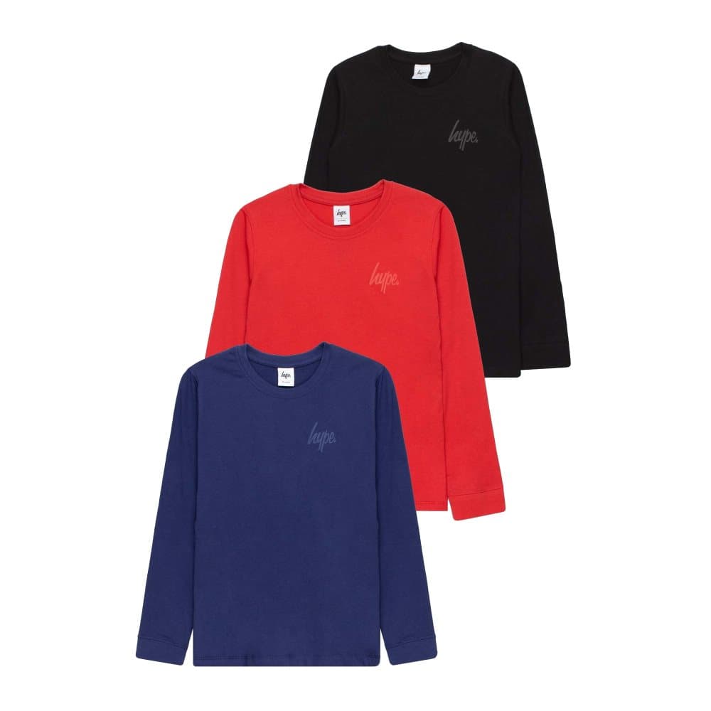 Hype Långärmad T-shirt för barn/barn (3 st.)