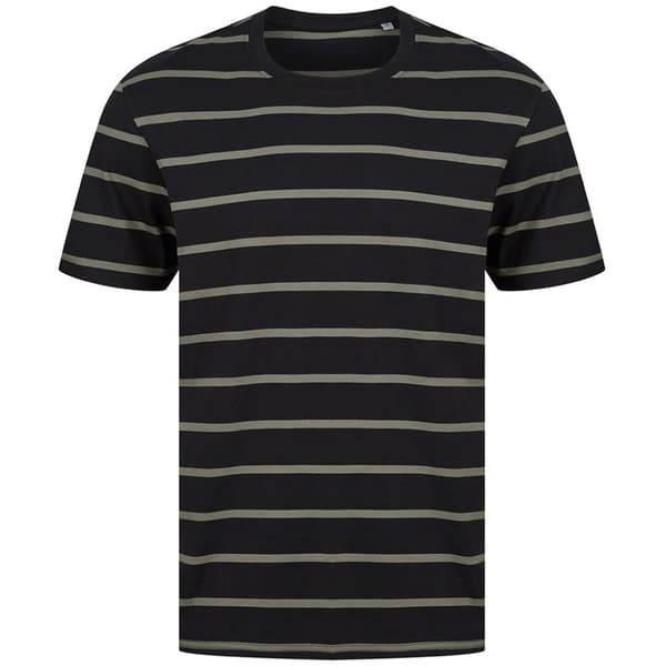 Front Row Unisex T-shirt med striber til voksne