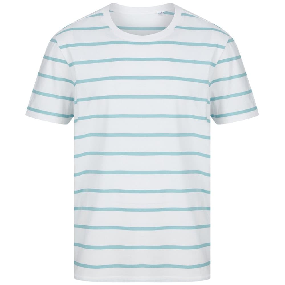 Front Row Unisex T-shirt för vuxna med randigt mönster