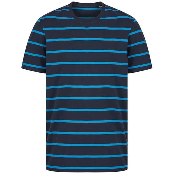 Front Row Unisex T-shirt med striber til voksne