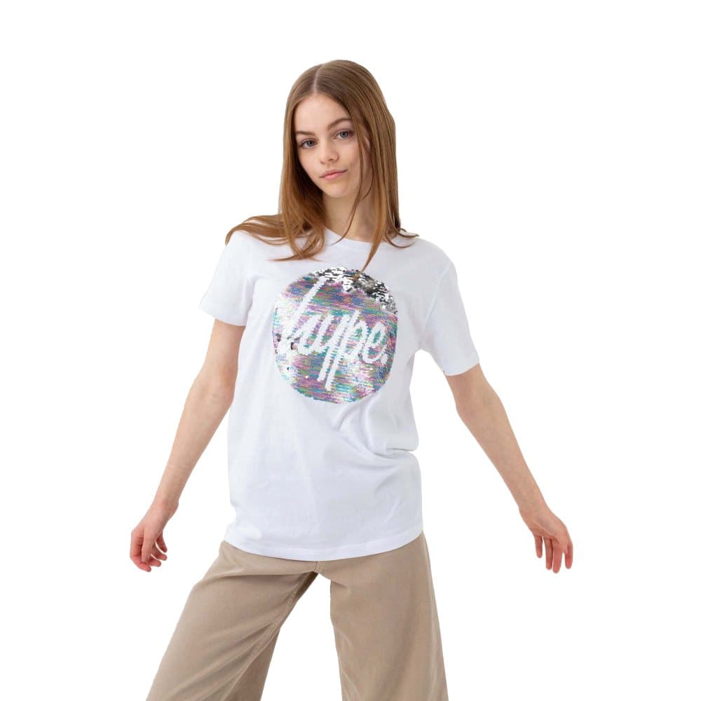 Hype Flickor Dream Sequin Circle T-Shirt