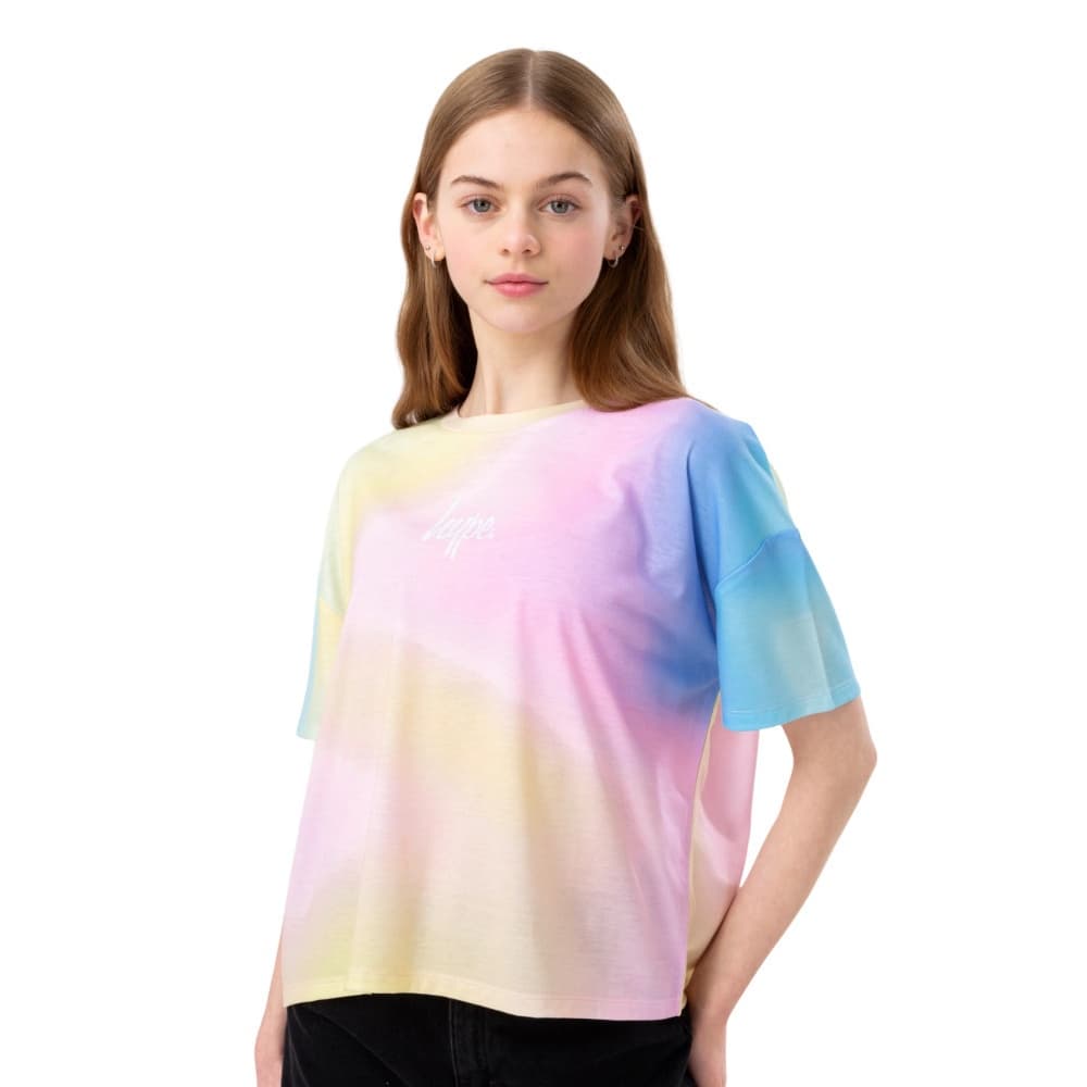 Hype Hippy Fade Drop Shoulder Boxy T-Shirt för flickor
