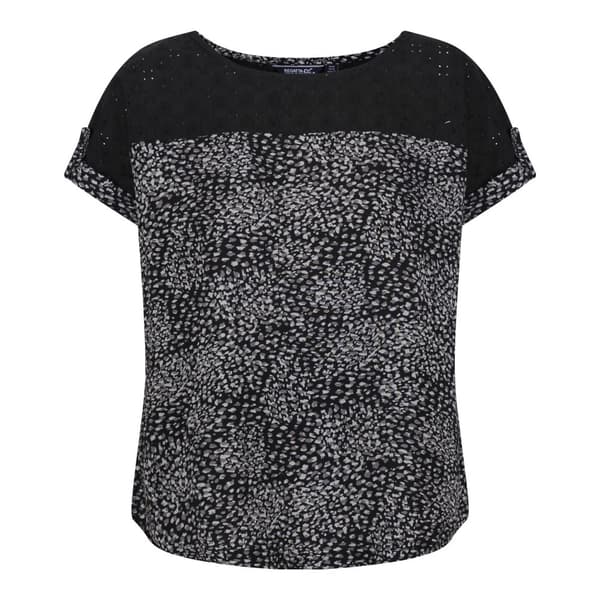 Regatta Womens/Ladies Jaida Abstract T-Shirt Black 12 UK