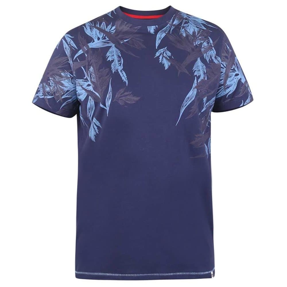 Duke Bromley D555 blommig T-shirt för män