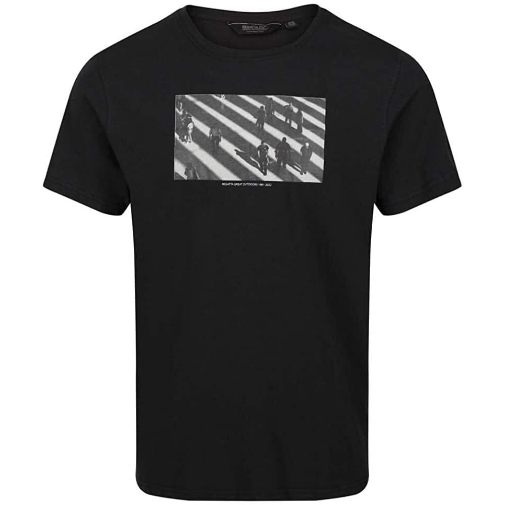 Regatta Cline VI randig bomulls-T-Shirt för män