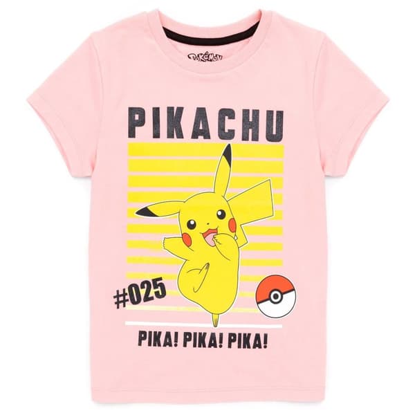 Pokemon Pikachu T-shirt til piger Pink 13-14 Years