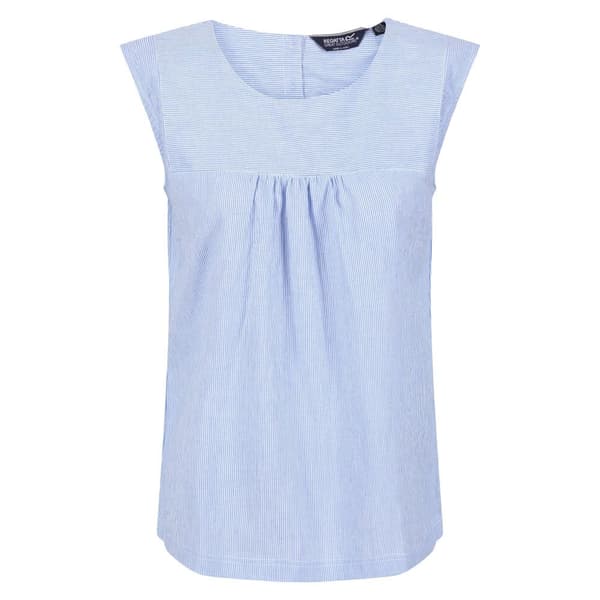 Regatta Kvinnor/Damer Bridgidine Stripe Top Sonic Blue 16 UK