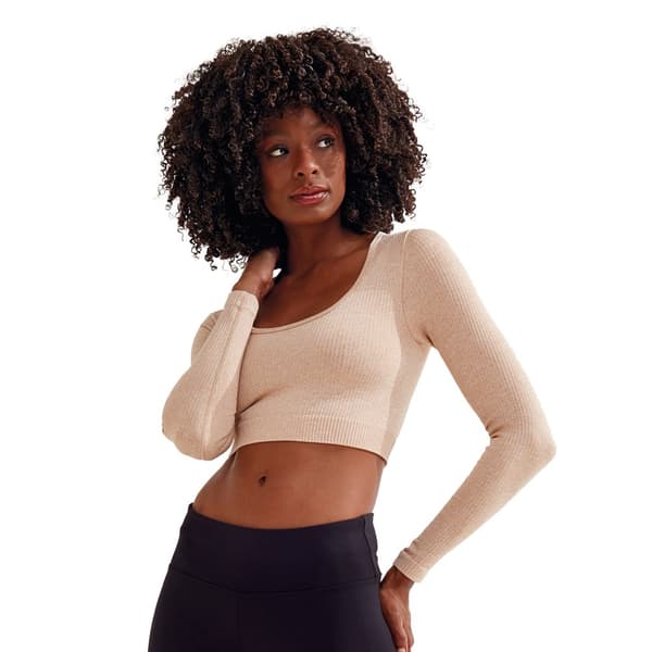 TriDri Womens/Ladies Ribbed Seamless 3D Crop Top