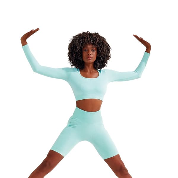 TriDri Womens/Ladies Ribbed Seamless 3D Crop Top