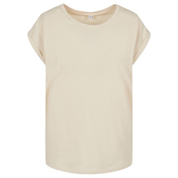 Build Your Brand Womens/Ladies Extended Shoulder T-Shirt