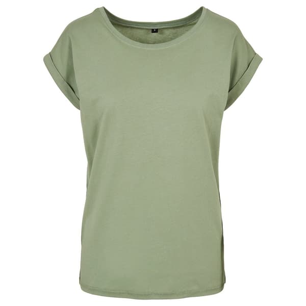 Build Your Brand Womens/Ladies Extended Shoulder T-Shirt