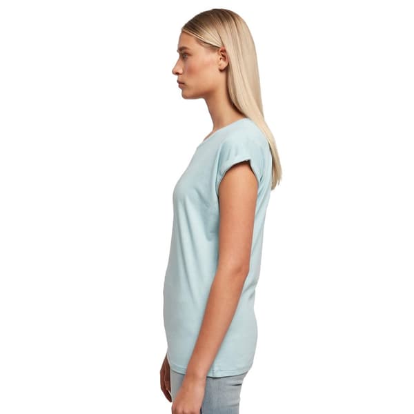 Build Your Brand Womens/Ladies Extended Shoulder T-Shirt