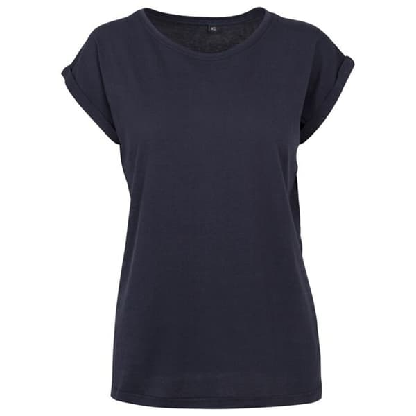 Build Your Brand Womens/Ladies Extended Shoulder T-Shirt