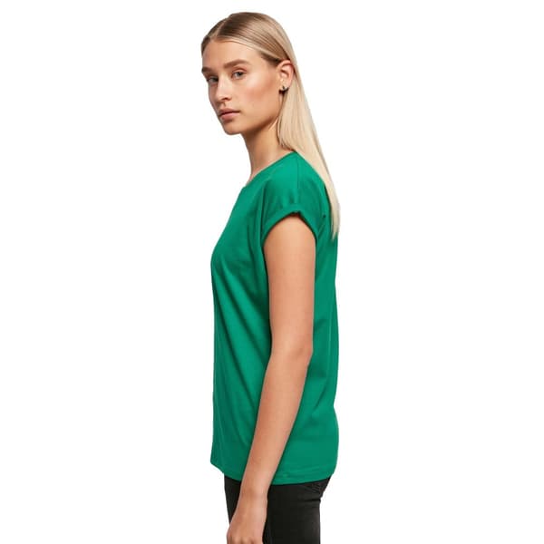 Build Your Brand Womens/Ladies Extended Shoulder T-Shirt