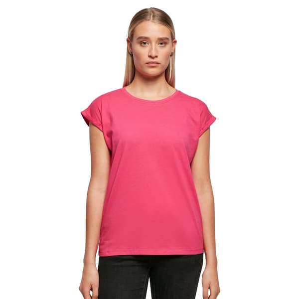 Build Your Brand Womens/Ladies Extended Shoulder T-Shirt