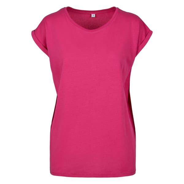 Build Your Brand Womens/Ladies Extended Shoulder T-Shirt