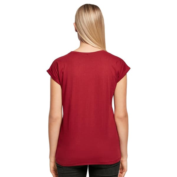 Build Your Brand Womens/Ladies Extended Shoulder T-Shirt