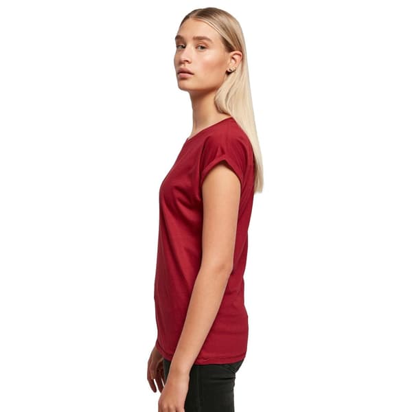 Build Your Brand Womens/Ladies Extended Shoulder T-Shirt