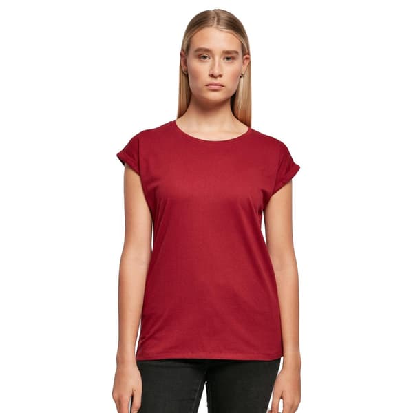 Build Your Brand Womens/Ladies Extended Shoulder T-Shirt