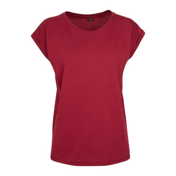 Build Your Brand Womens/Ladies Extended Shoulder T-Shirt