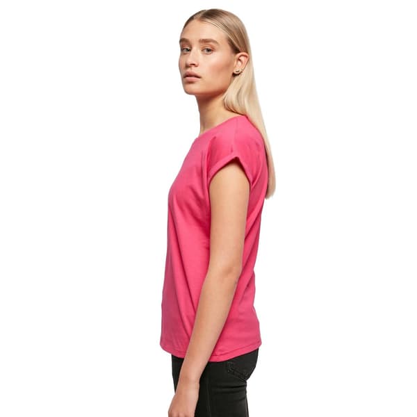 Build Your Brand Womens/Ladies Extended Shoulder T-Shirt