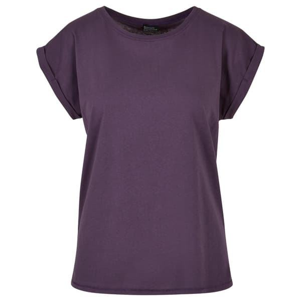 Build Your Brand Womens/Ladies Extended Shoulder T-Shirt